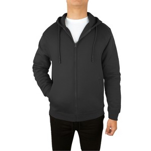 Blue Ice Men's Fleece Line Full Zip-Up Hoodie Sweatshirt - 1 of 4