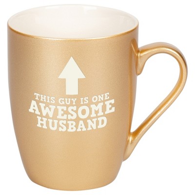 Elanze Designs This Guy Is One Awesome Husband Vegas Gold 10 ounce New Bone China Coffee Cup Mug