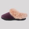 Isotoner Women's Valerie Velour Hoodback Slippers - 3 of 4
