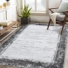 Large Modern Area Rug,Washable Non-Slip Low Pile Foldable Carpet for Living Room Bedroom Playroom Home Office,Distressed Contemporary Rug - 2 of 4