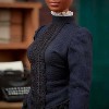 Barbie Inspiring Women Doll, Ida B. Wells Collectible with Blue Dress & Newspaper - 4 of 4