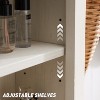 OKD Bathroom Wall Cabinets with Sliding Barn Door & Adjustable Shelves, Farmhouse Medicine Cabinet - 3 of 4