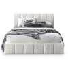 Queen Size Upholstered Platform Bed with Headboard for Bedroom - 3 of 4