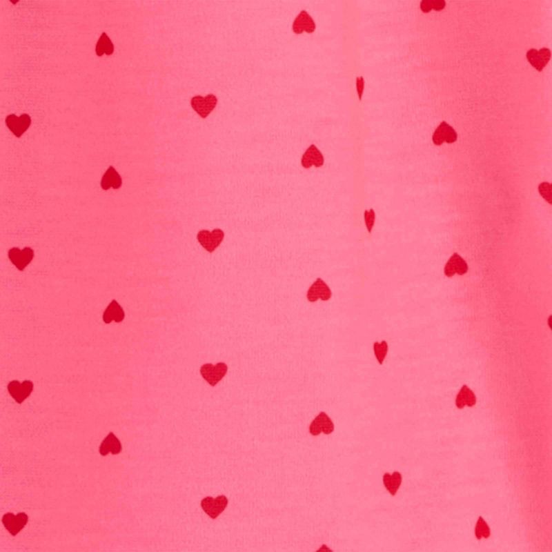 Carter&#39;s Just One You&#174; Toddler Girls&#39; Polka Dots &#38; Heart Printed Pajama Set - Red/Pink, 4 of 5