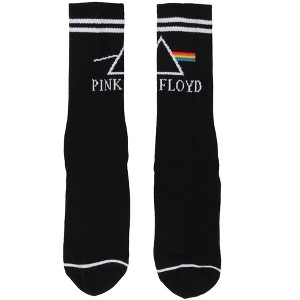 Pink Floyd Adult Dark Side Of The Moon Prism 1 Pair Crew Socks (Black) - 1 of 3