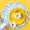 Big Dot of Happiness Blue Daisy Flowers - Floral Party Round Table Decorations - Paper Chargers - Place Setting For 12 - 2 of 4