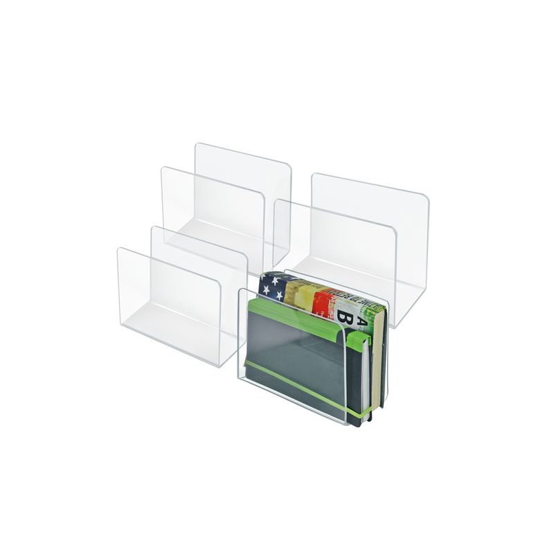 Azar Displays Clear Acrylic Desk File Holder- Medium, 4-Pack, 1 of 10