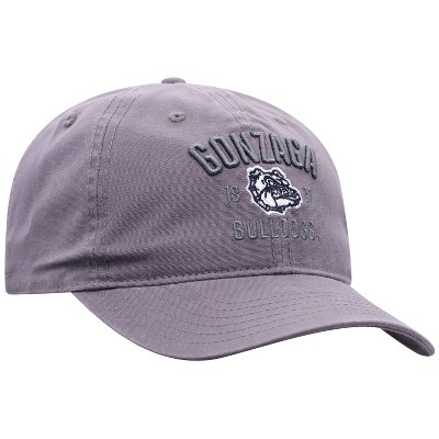 NCAA Gonzaga Bulldogs Men's Skill Gray Garment Washed Canvas Hat