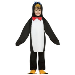 Imposta Costumes Kids' Penguin Costume Bodysuit White/Black One Size - 1 of 1