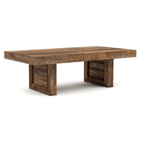 48 Rhonda Solid Mango Wood Coffee Table Dark Cognac Brown - Wyndenhall :  Target