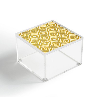 Heather Dutton Trevino Yellow Acrylic Box - Deny Designs