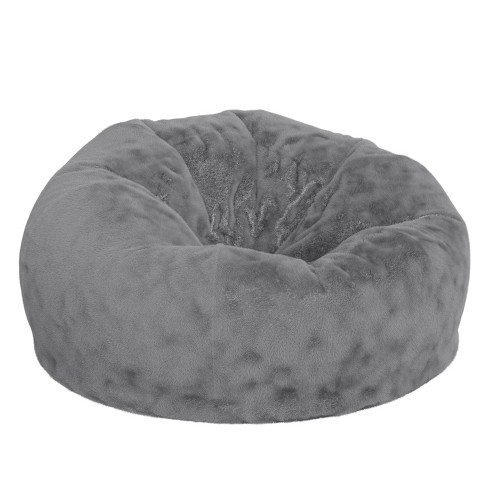 AJD Home Gray Bean Bag Chair Adult Size, Large Bean Bag Chair with Filler  Included, Big Bean Bag Chairs for Adults