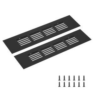 Unique Bargains Rectangle Ventilation Grille, Aluminum - 1 of 3