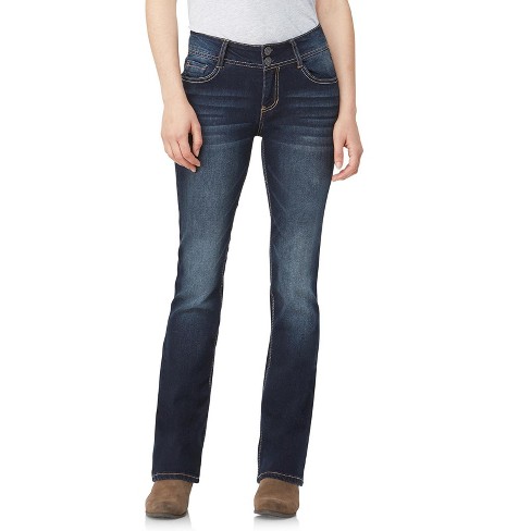 Women's Mid-rise Instastretch Luscious Curvy Bootcut Jeans - Wallflower -  Betsy Size 17 : Target