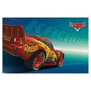 Trends International Disney Pixar Cars (2006) - Kachow! Lightning McQueen Framed Wall Poster Prints - 1 of 4