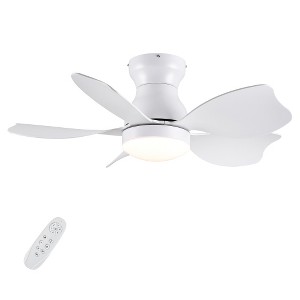 BestParts 30" Kids' Ceiling Fan - Child-Safe, Remote Control, White ABS - 1 of 4