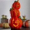 Northlight 18" Orange Jack-O'-Lantern Pumpkin Halloween Decoration - 2 of 4