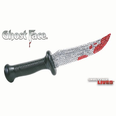 Fun World11 1/2” Ghost Face® Bling Knife with Rhinestone Costume Accessory