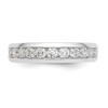 Black Bow Jewelry 14K White Gold 1/6 to 3/4Ctw Lab Created Diamond 11-Stone Channel Band - 4 of 4