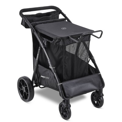 Jovvy Platoon Large Utility Portable Shopping Cart Outdoor Gear Wagon - Black