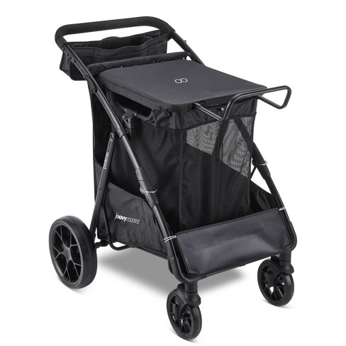 Jovvy Platoon Large Utility Portable Shopping Cart Outdoor Gear Wagon -  Black