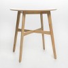 36'' Round Counter Height Dining Table with Tapered Wood Legs and Sturdy Crossbar for Kitchen or Dining Room-The Pop Home - 4 of 4