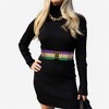Anna-Kaci Women's Sequin Elastic Waist Belt with Gold Tone Clasp - 3 of 4