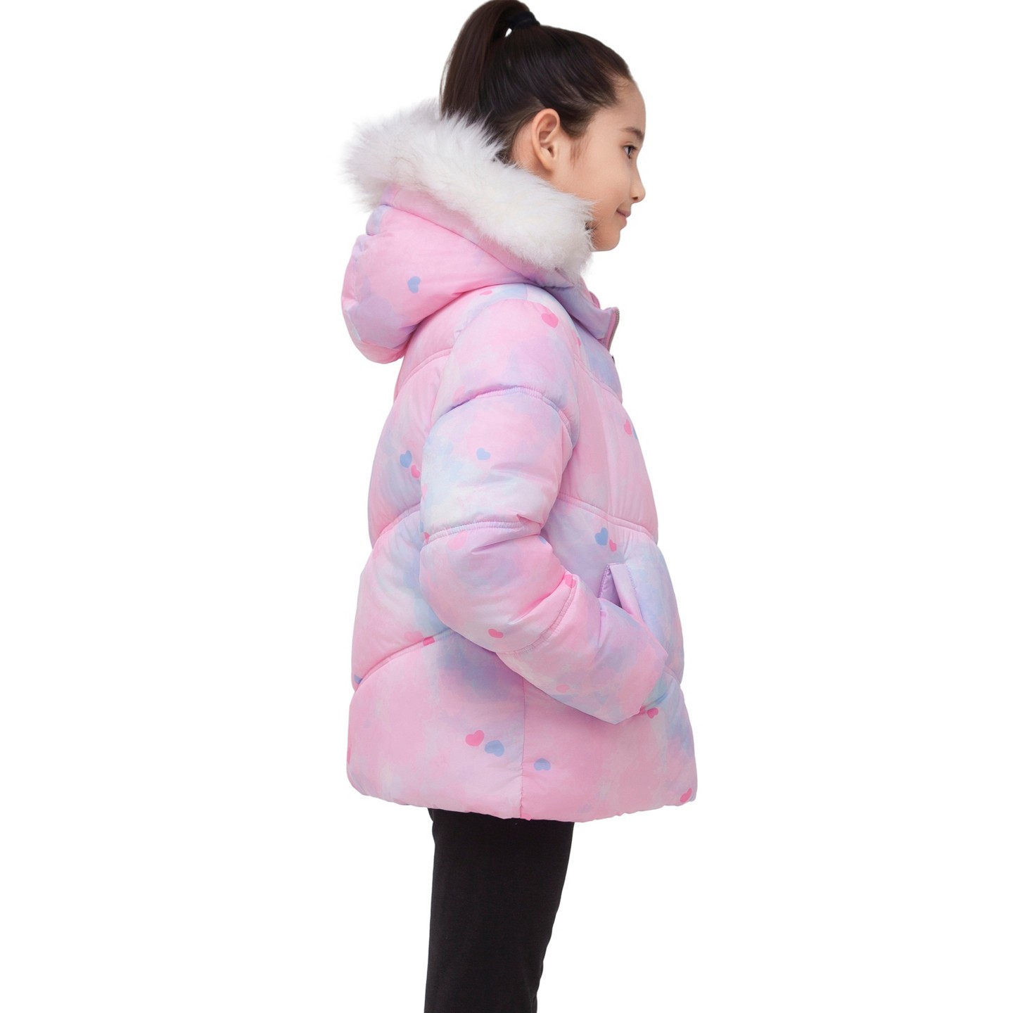 Куртка Rokka&Rolla Heavy Winter Puffer Jacket Bubble Coat-Pink для девочек, цвет: Розовый — фото 7
