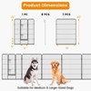 Costway Dog Playpen Indoor Outdoor 8 Panel Height Pet Fence for Puppy w/ Door - 2 of 4