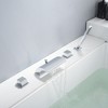 Sumerain Four Hole Roman Tub Faucet with Hand Shower and Waterfall Spout Chrome Finish High Flow - 3 of 4