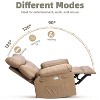 Recliner Chair for Adult,360Swivel Massage Home Theater Seat with Heat and Remote Control,PU Leather Rocker Recliner,Single Sofa with Side Pocket - 3 of 4