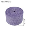 Unique Bargains DIY Party Roll Wrapping Decoration Soft Burlap Fabric Wired Ribbon - 2 of 4