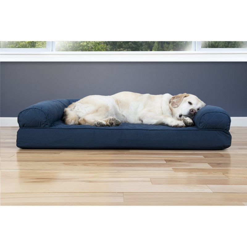 FurHaven Quilted Cooling Gel Top Pet Bed for Dogs & Cats, 3 of 4
