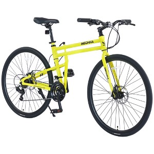 Infurnic Bicycles, Hybrid bike with Adjustable Seat, Road Bike For men women, Yellow, 69.29"*25.2"*37" - 1 of 4