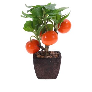 Unique Bargains Artificial Plants Plastic Orange 3.15"x3.15"x9.06" 1 Pcs - 1 of 4