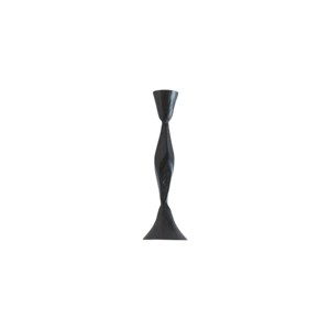 Slickblue Hand Forged Iron Taper Candle Holders, Black or Brass Finish Metal Stands in Small and Large Sizes - 1 of 4