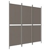 vidaXL 3-Panel Fabric Room Divider - Ideal for Privacy and Sunblock, Easy Assembly, Durable Iron Frame - Anthracite, Measures 59.1"x70.9" - 2 of 4