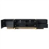 Luxury Fluted TV Stand for TVs Up to 80'', Modern Entertainment Center with Storage Cabinets & Drawers, Smooth Media Console - 3 of 4
