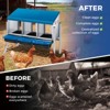 Chicken Nesting Boxes, 4 Compartment Metal Roll Away Nest Box for Chicken and Poultry to Collect Eggs, Chicken Laying Box for Chicken Coop - 4 of 4
