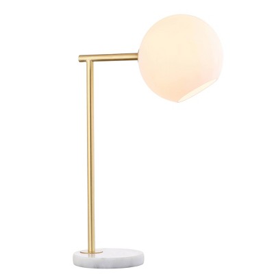 Charles Metal/Marble Table Lamp (Includes LED Light Bulb) Gold - JONATHAN Y