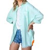 Women's Wo's Linen Shirt - Plus - Lime N Chili - 2 of 2