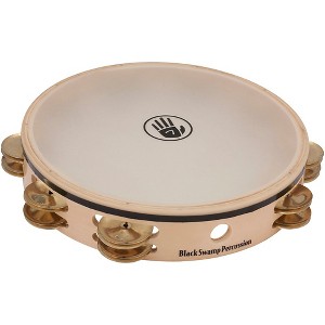 Black Swamp Percussion Overture Series 10" Tambourine Double Row With Remo Head Brass TDOV - 1 of 2
