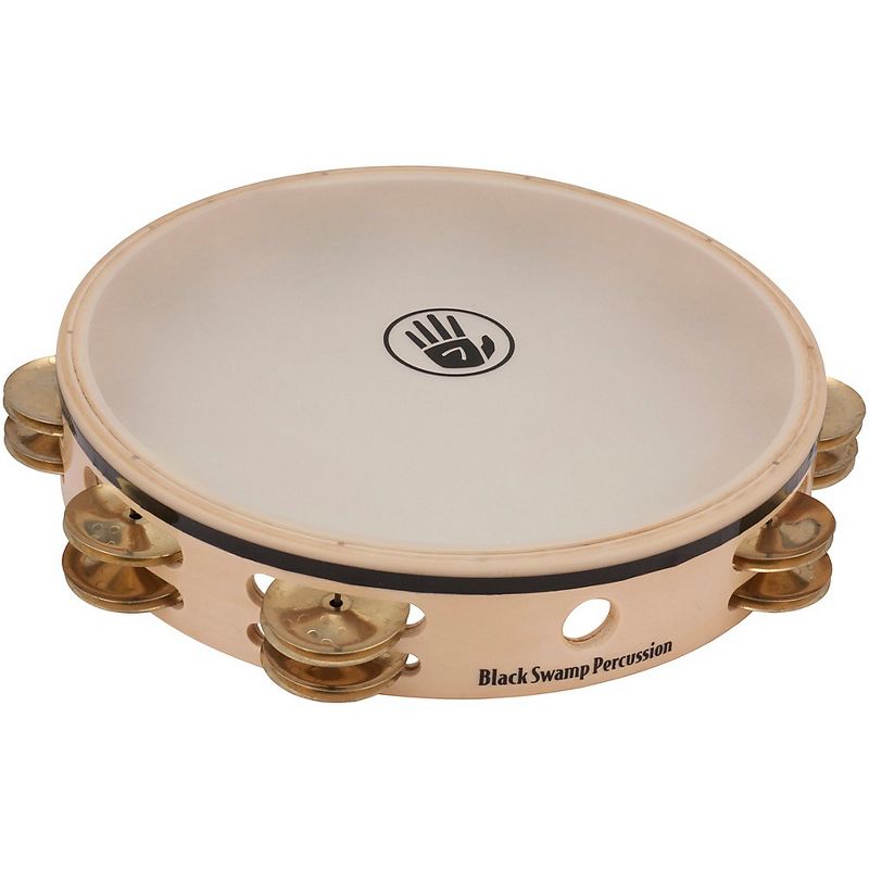 Black Swamp Percussion Overture Series 10" Tambourine Double Row With Remo Head Brass TDOV, 1 of 3