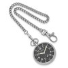Black Bow Jewelry Chisel Mens Stainless Steel Black Dial Pocket Open Face 47mm Watch - 3 of 4