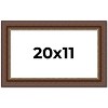 PosterPalooza | Traditional Brown Picture Frame - UV Acrylic, Backing Board, Hanging Hardware Included - 2 of 4
