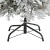 5ft. Flocked Spruce Artificial Christmas Tree with 100 Clear LED Lights – Snow-Kissed Seasonal Holiday X-Mas Tree - 4 of 4