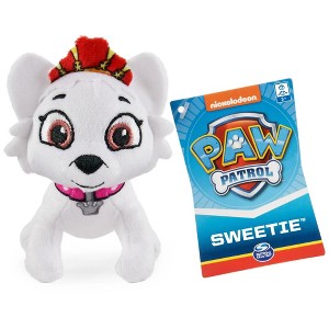 PAW Patrol Mini Plush Sweetie 5-Inch Stuffed Animal Pup, Soft Mischievous Royal Dog Toy with Tiara & Cape, Embroidered Details, Gift for Kids Ages 3+ - 1 of 2