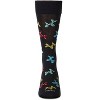 Memoi Men's "Balloon Animals" Rayon Blend Novelty Crew Sock Black 10-13 - 2 of 4