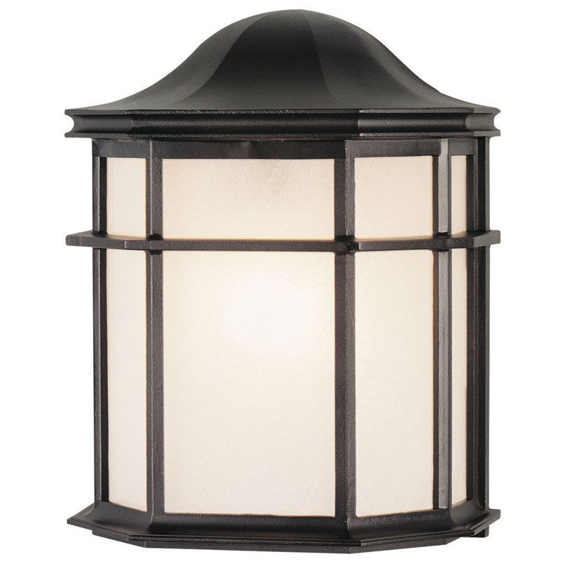 Westinghouse Textured Black Switch Incandescent Wall Lantern, 1 of 2