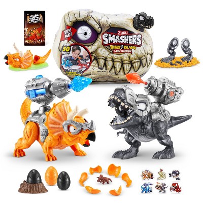 ZURU Smashers Dino Island T-Rex Battles Surprise Mini Figures